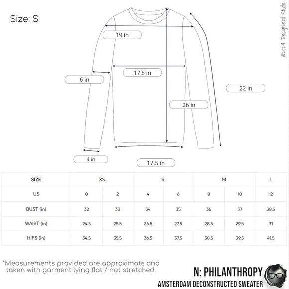 N:PHILANTHROPY AMSTERDAM DECONSTRUCTED SWEATER IN AUTUMN BLONDE BEIGE SIZE SMALL - Picture 13 of 16